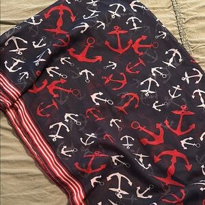 Nautical Anchor Print Scarf
